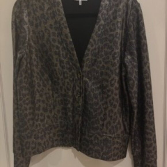 NWOT GANNI Women's Black and Green Cardigan - Picture 5 of 5